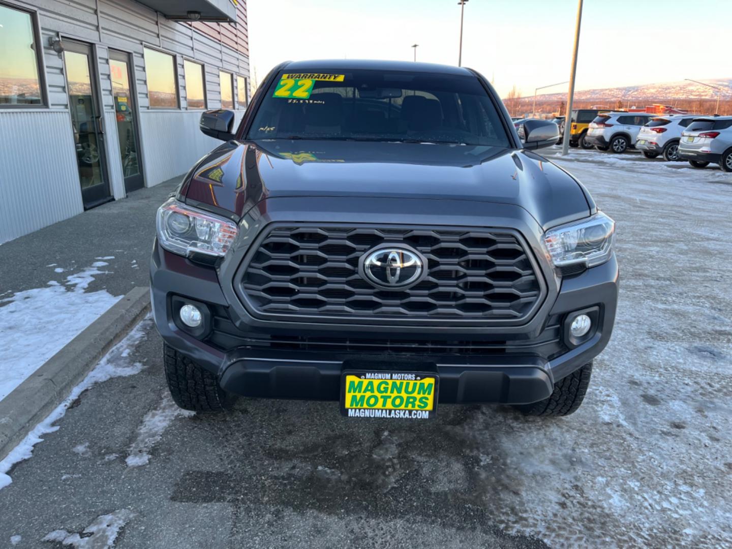 2022 Gray Toyota Tacoma TRD Off Road Double Cab V6 6AT 4WD (3TMCZ5AN6NM) with an 3.5L V6 DOHC 24V engine, 6A transmission, located at 1960 Industrial Drive, Wasilla, 99654, (907) 274-2277, 61.573475, -149.400146 - Photo#7